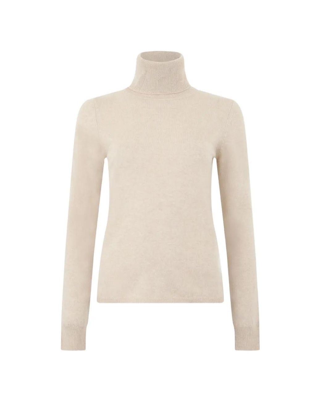 Max Mara White Turtleneck Knit Sweater