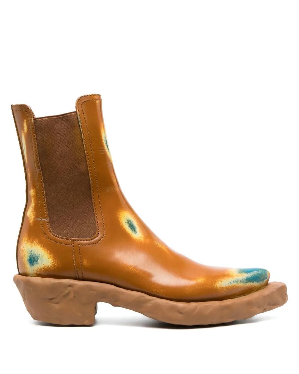 CAMPERLAB Brown Venga Pointed-Toe Ankle Boots