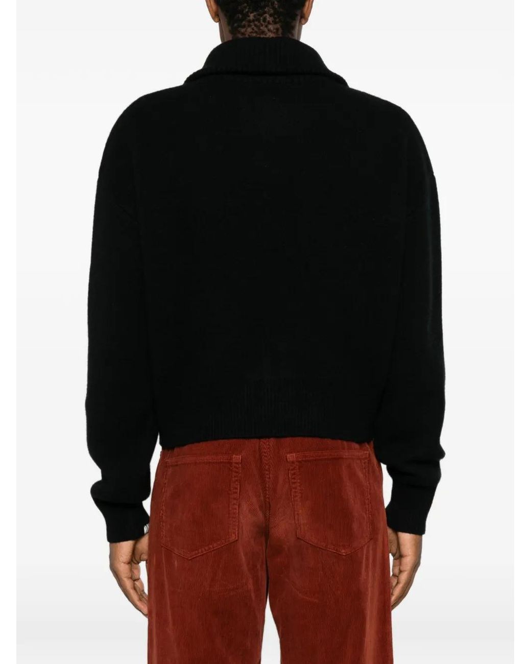 Extreme Cashmere Black N°377 Clement Cashmere High-Neck Cardigan