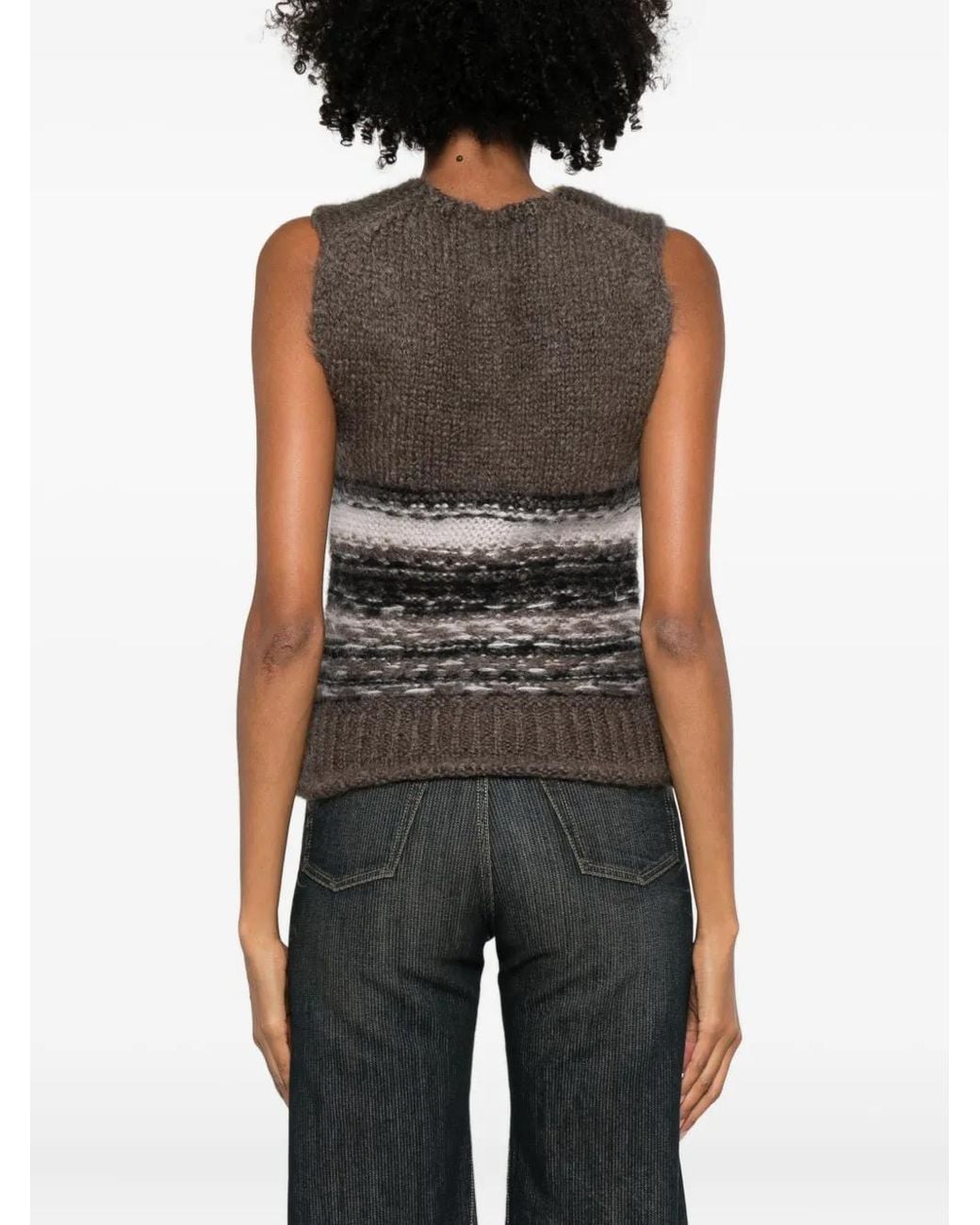 Our Legacy Gestreepte Top in het Gray