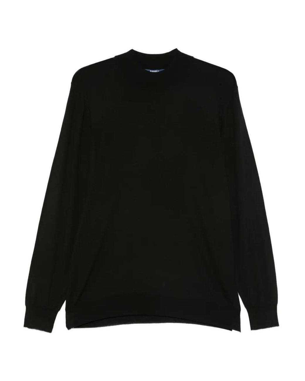 Top De Manga Larga Fedeli de hombre de color Black
