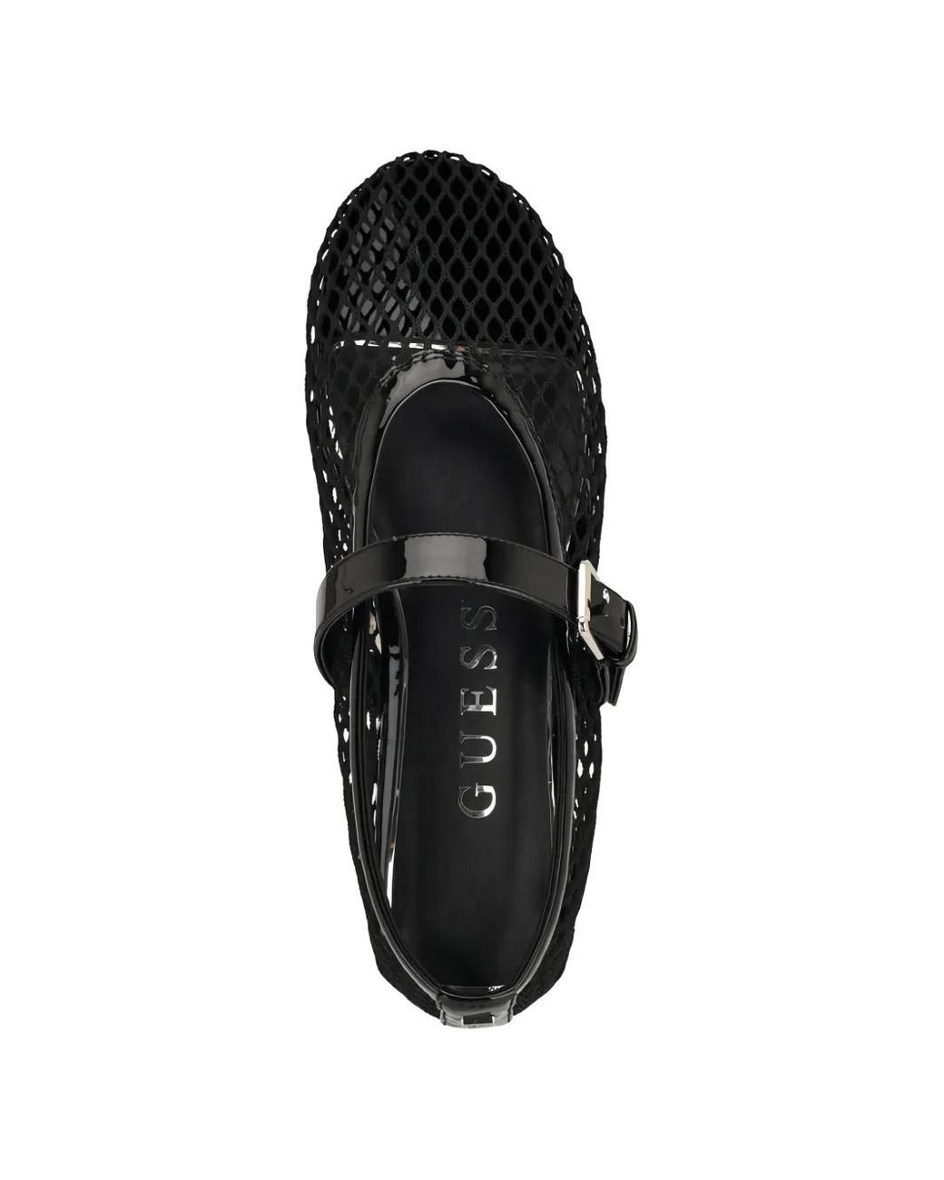 Guess White Paxey Mesh Ballet Flats