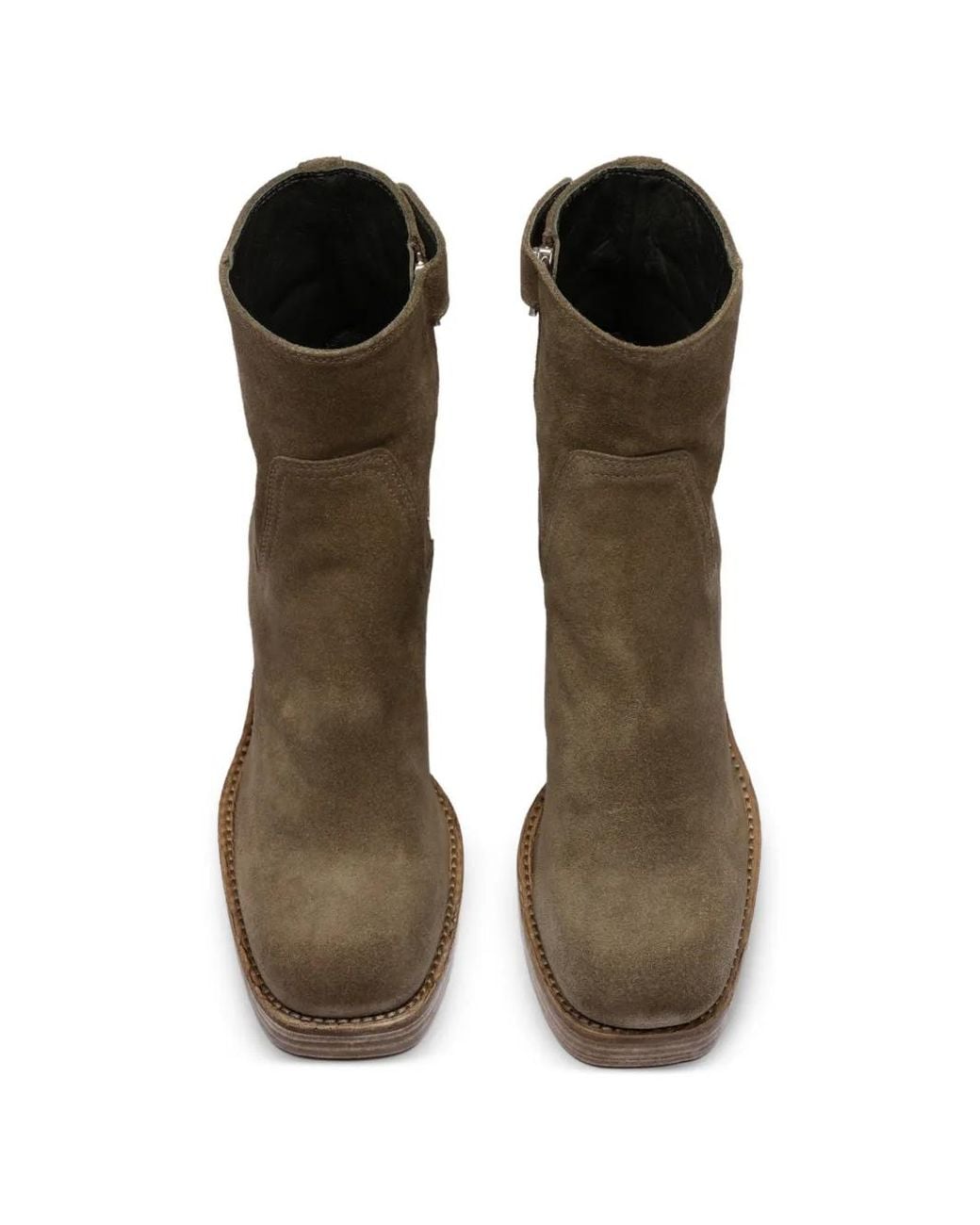 Officine Creative Brown Dahlia Suede Ankle Boots