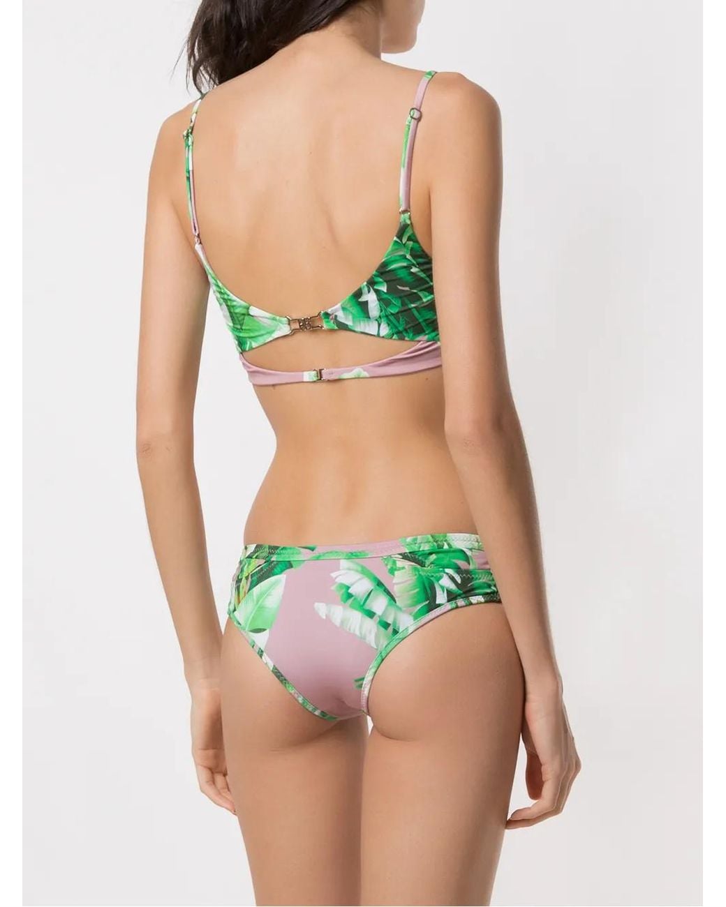 Bikini Estampado Amir Slama de color Green