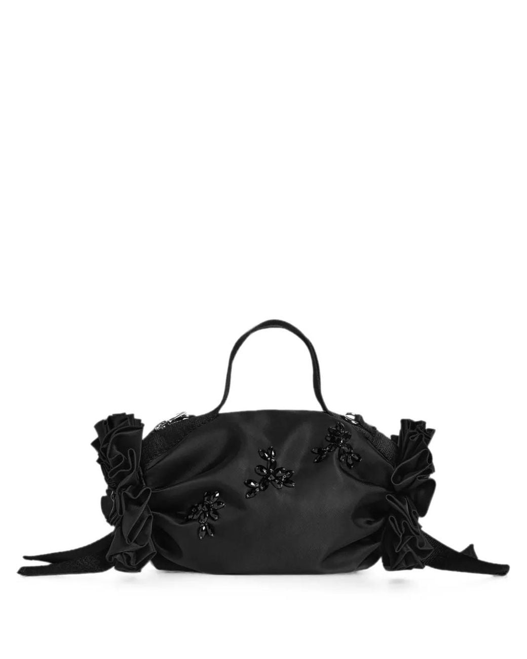Simone Rocha Black Sac Cabas À Ornements Et Détail Rosette