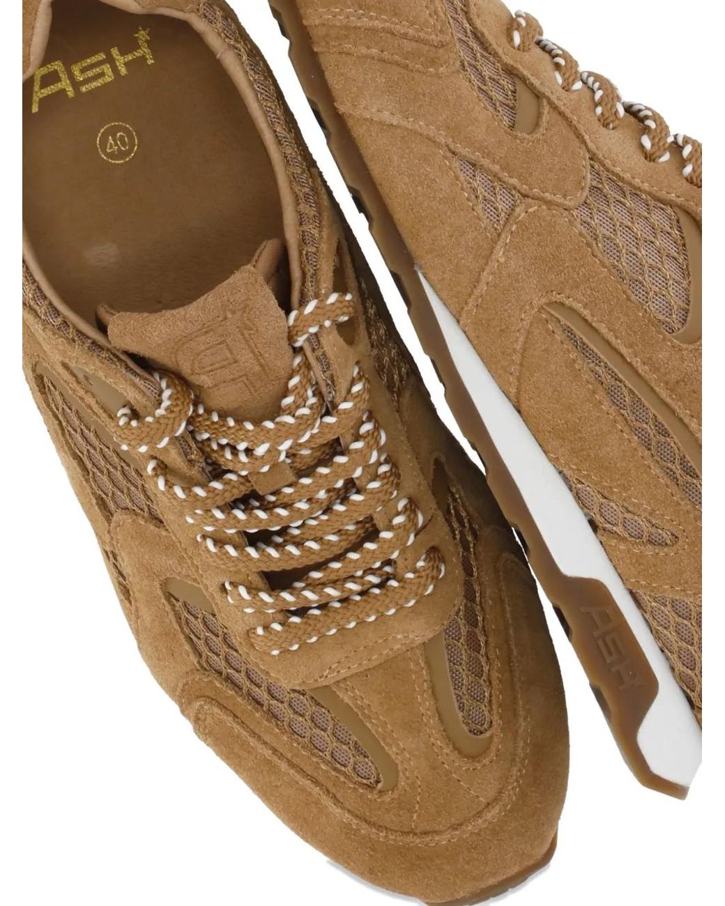 Ash Natural Karsanet Suede Sneakers