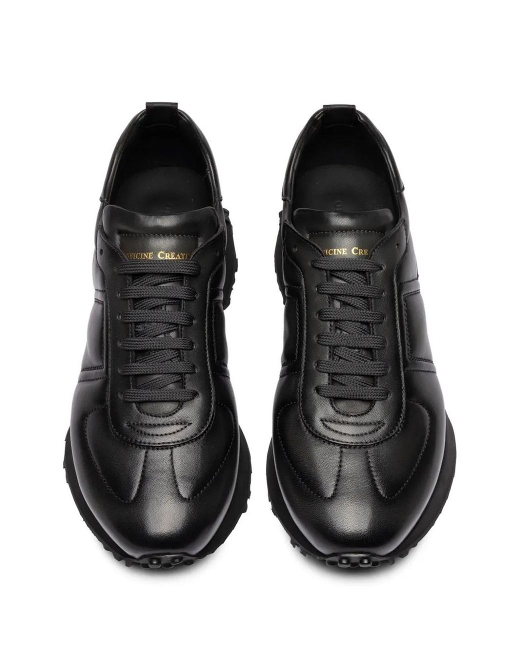 Officine Creative Black Kasba 003 Leather Sneakers for men
