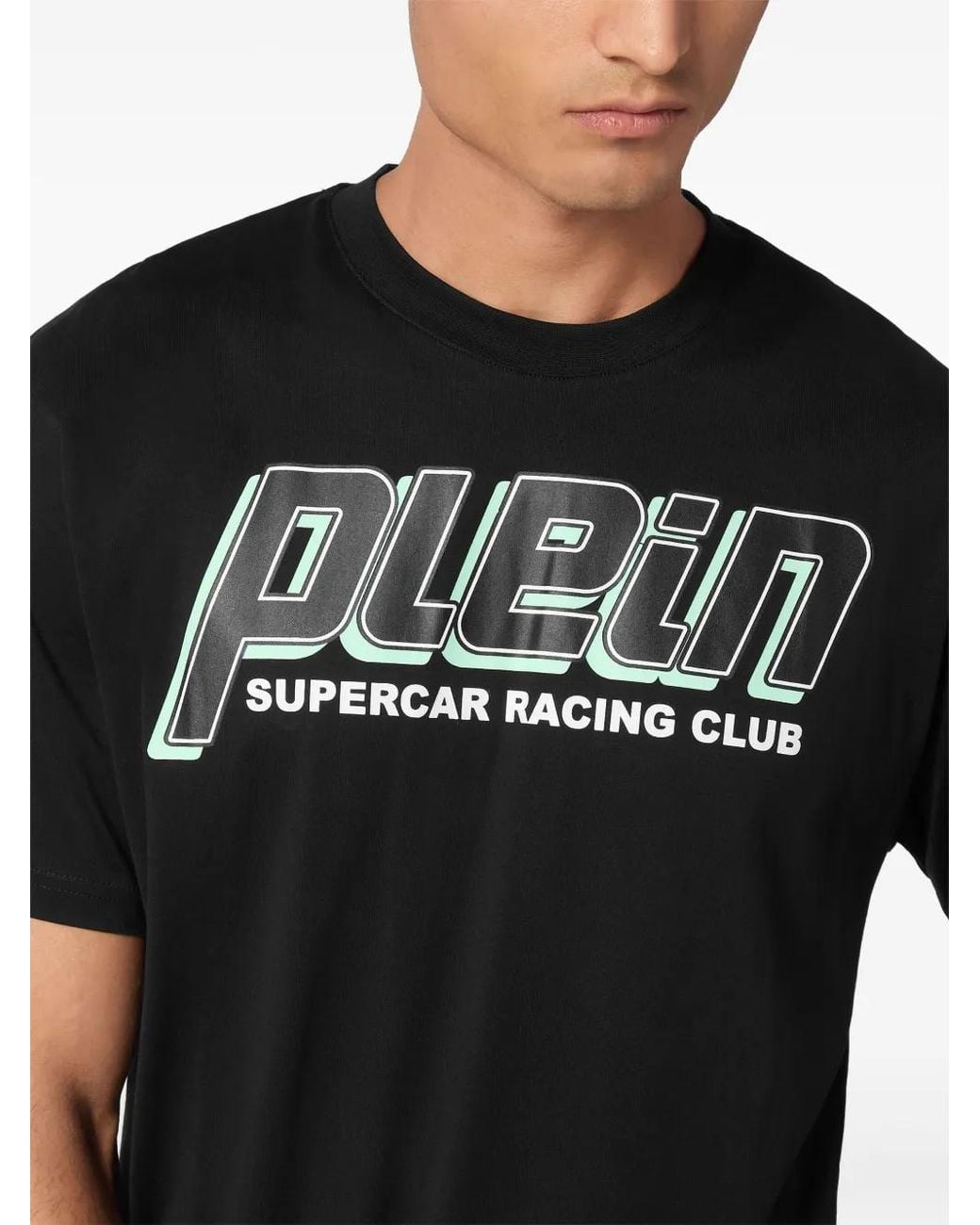 Philipp Plein Black Racing Club T-Shirt for men