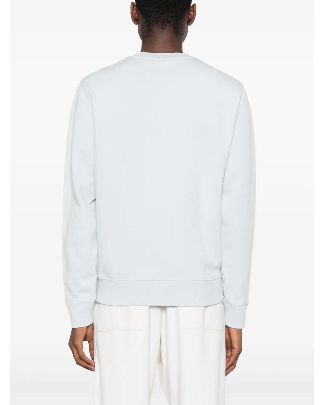 Maison Kitsuné White Fox Head Cotton Sweatshirt for men
