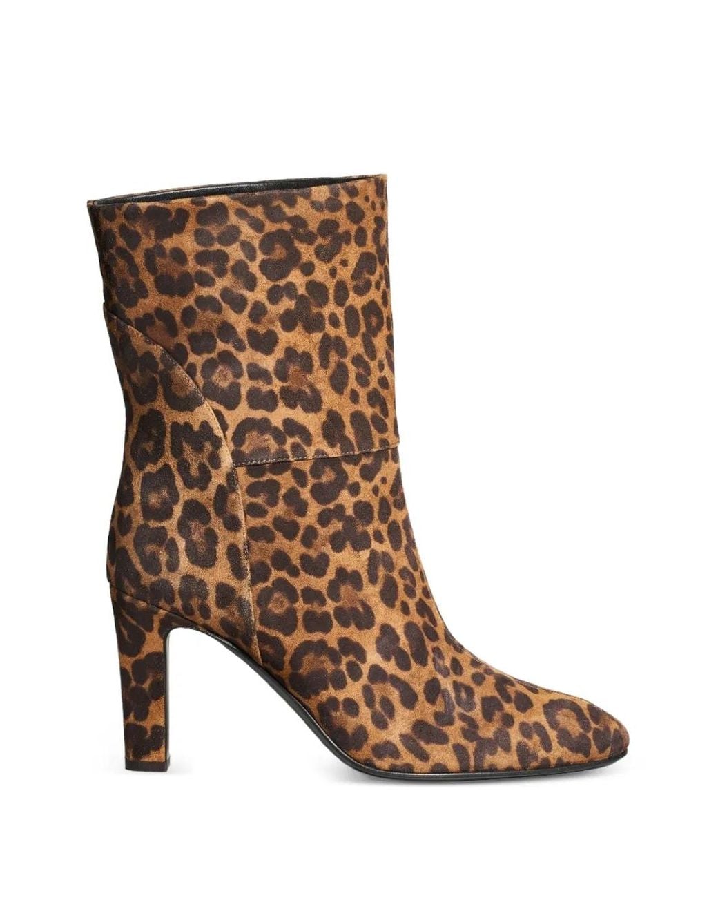 Temperley London Brown Dusk Leopard-Print Ankle Boots