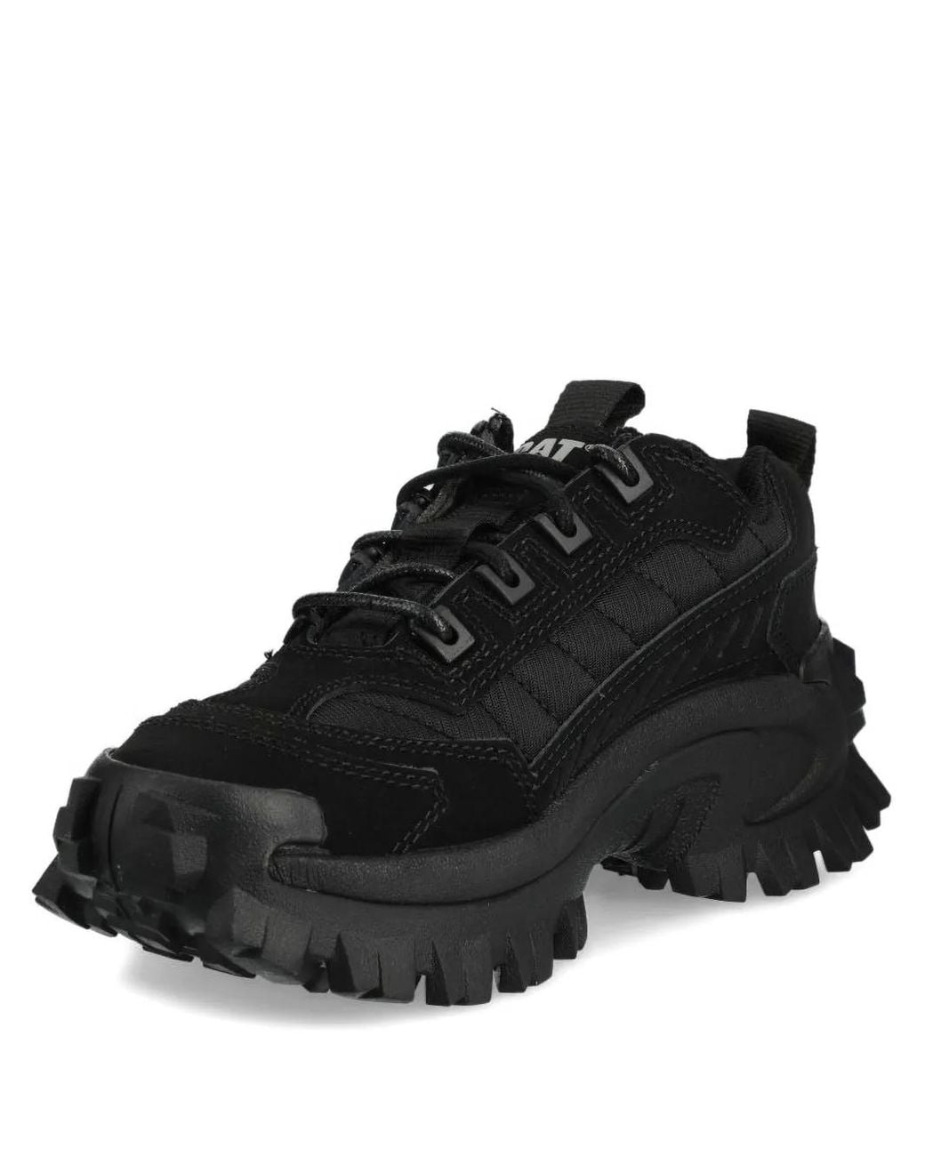 Caterpillar Black Lace-Up Chunky Sneakers