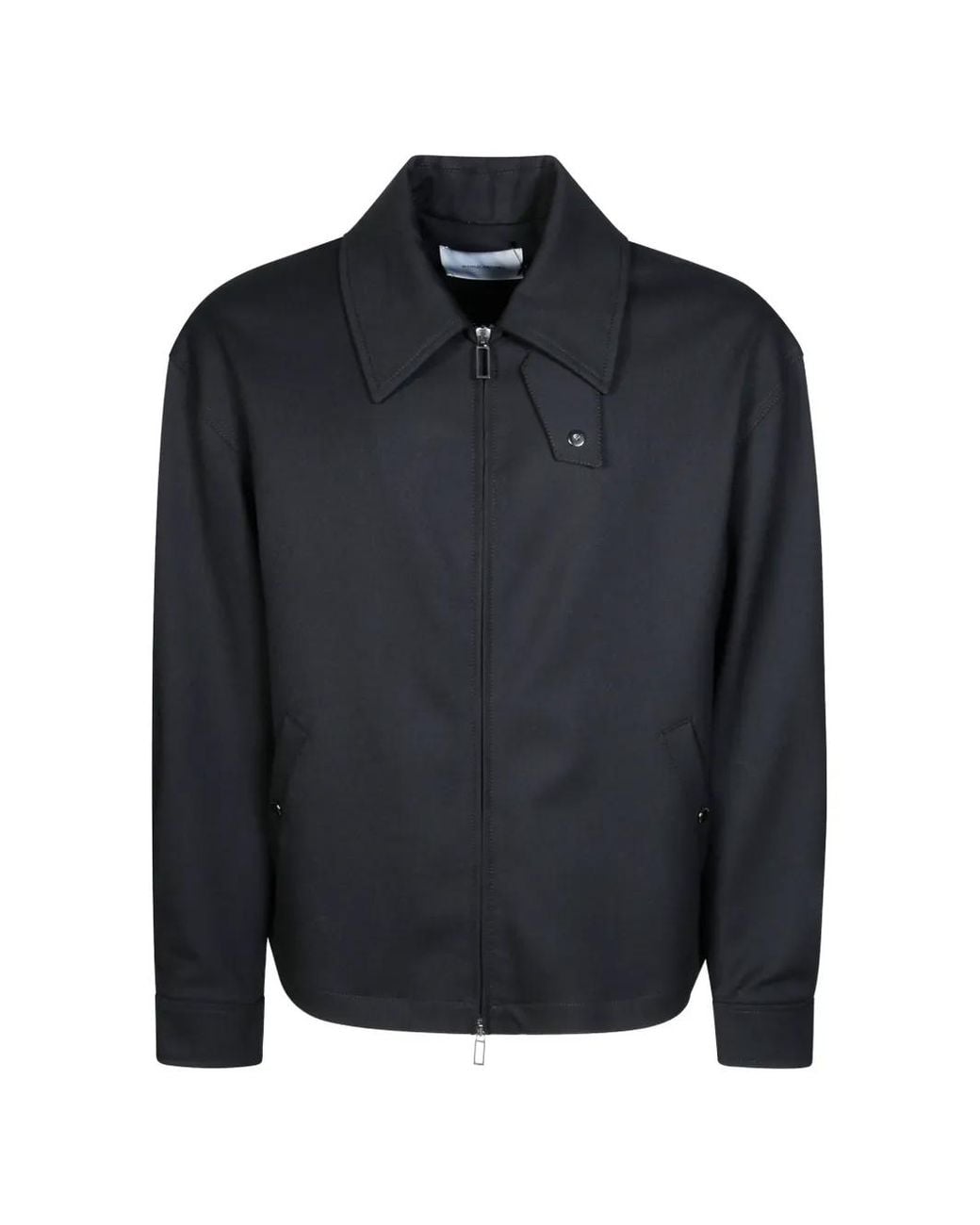 Paolo Pecora Blue Zip-Up Collared Jacket for men