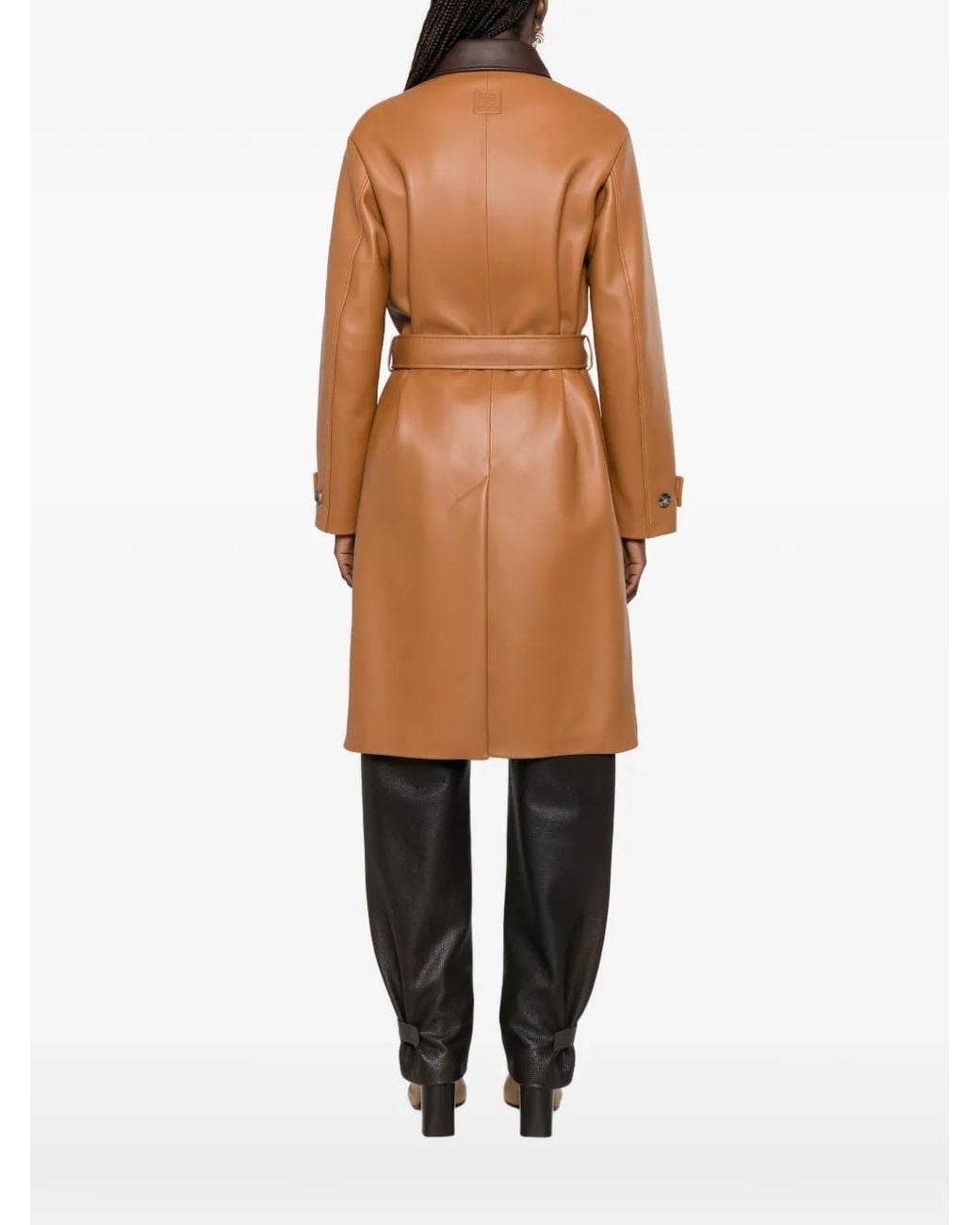 Loewe Jas Met Colourblocking En Ceintuur in het Brown