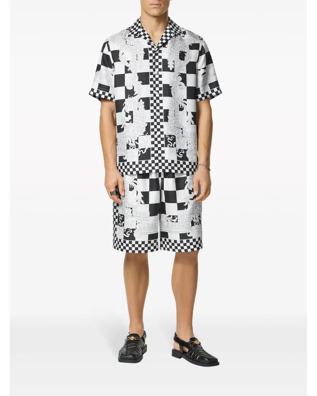 Versace White Shorts for men