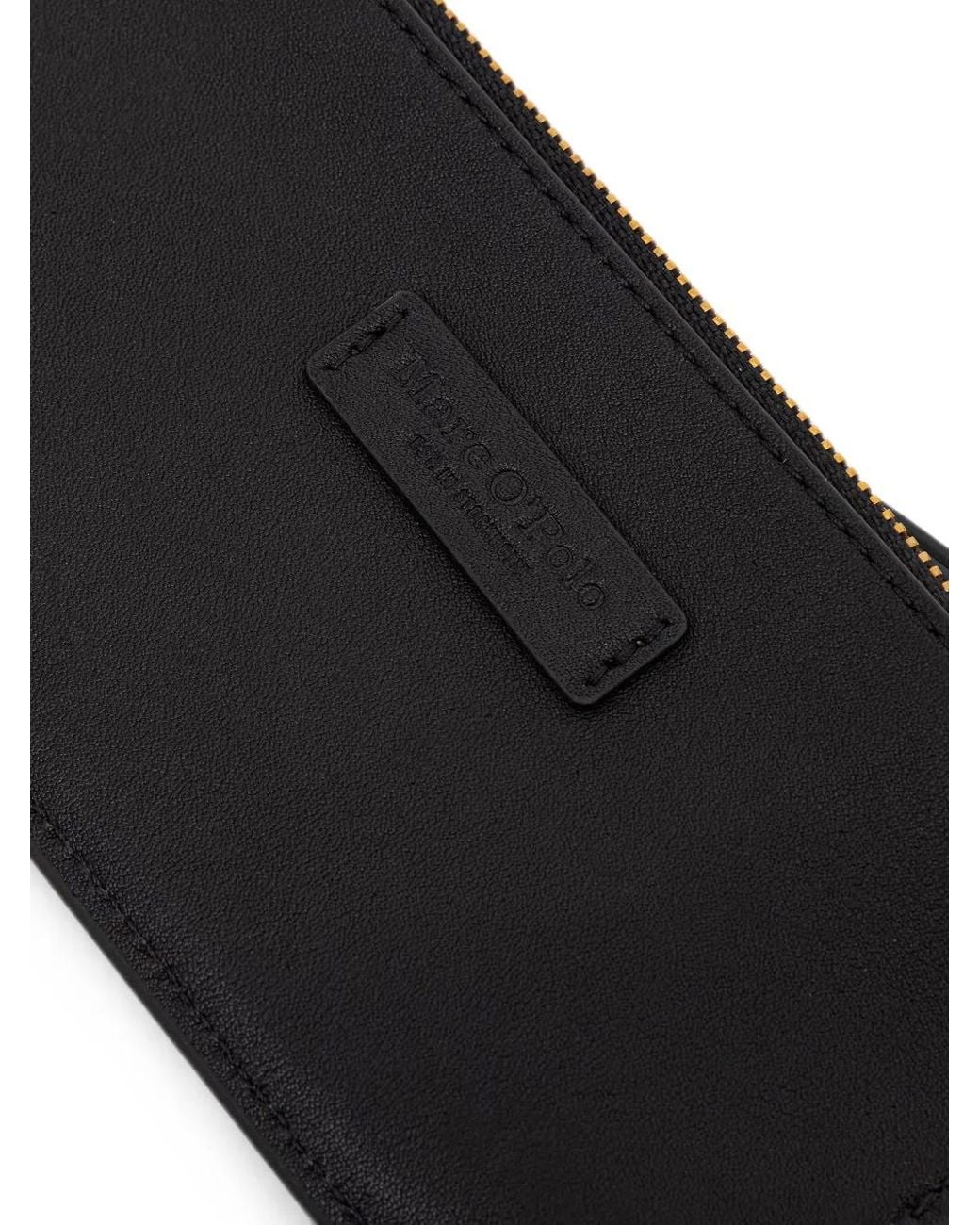 Marc O' Polo Black Pochette En Cuir À Patch Logo