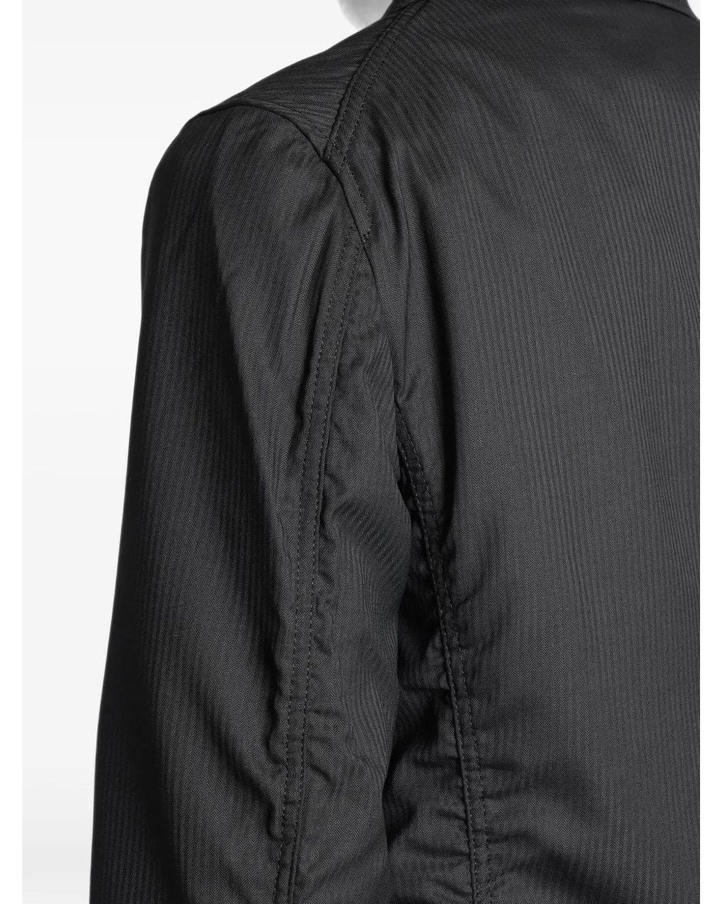 Comme des Garçons Black Single-Breasted Dobby-Stripe Blazer for men