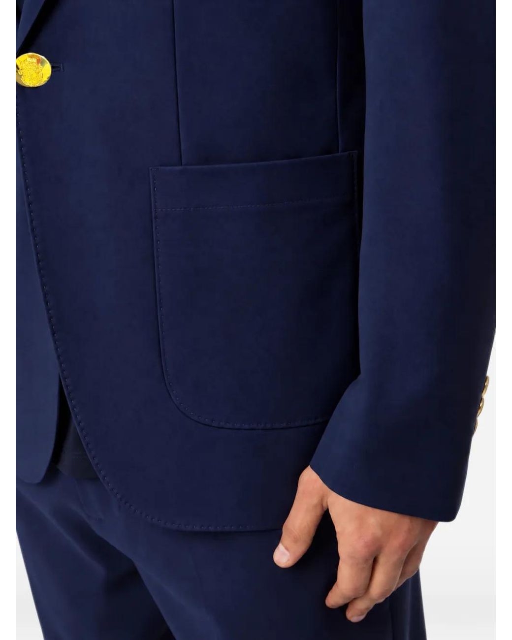Billionaire Blue Bb Crest Blazer for men