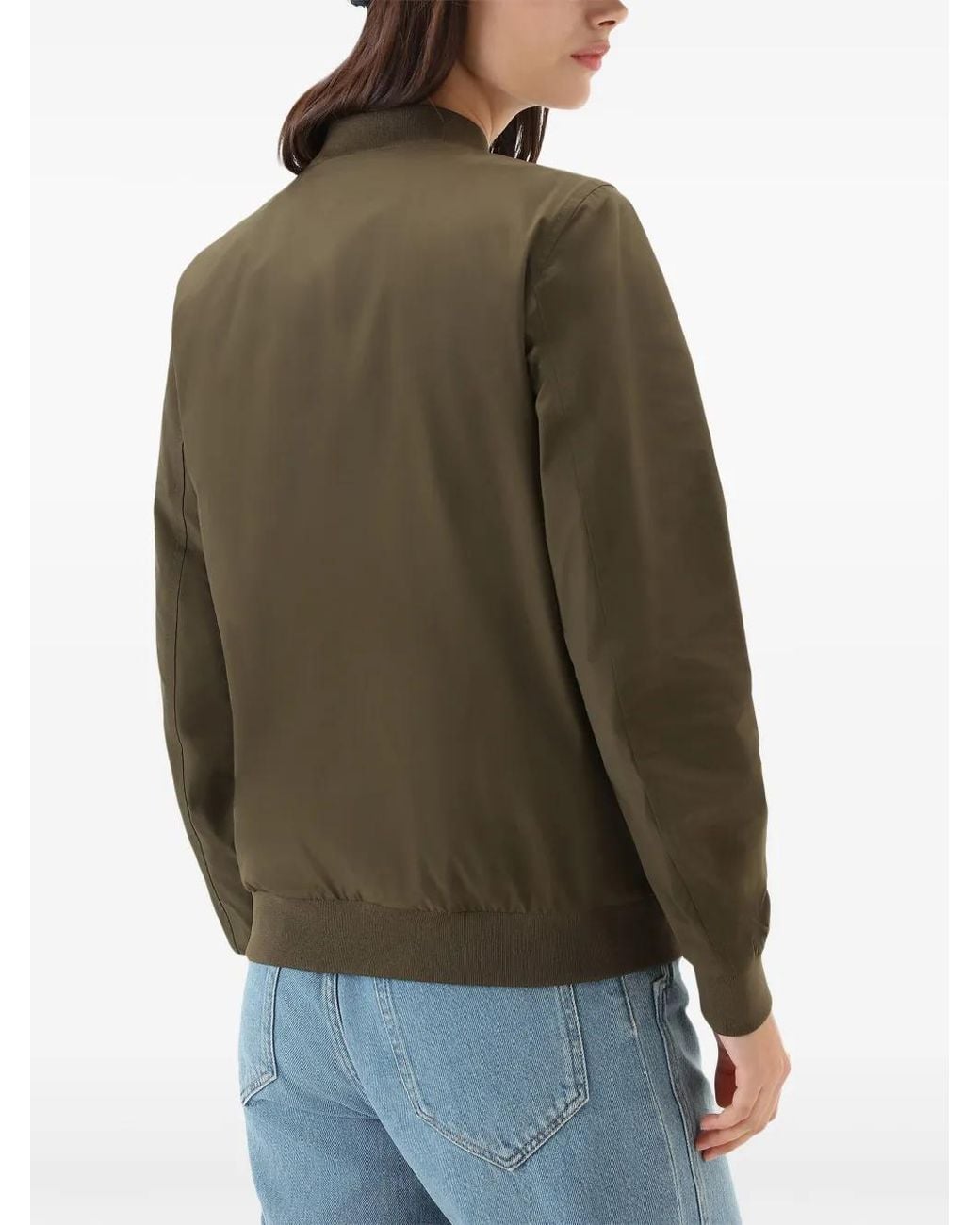 Woolrich Green Charlotte Bomber Jacket