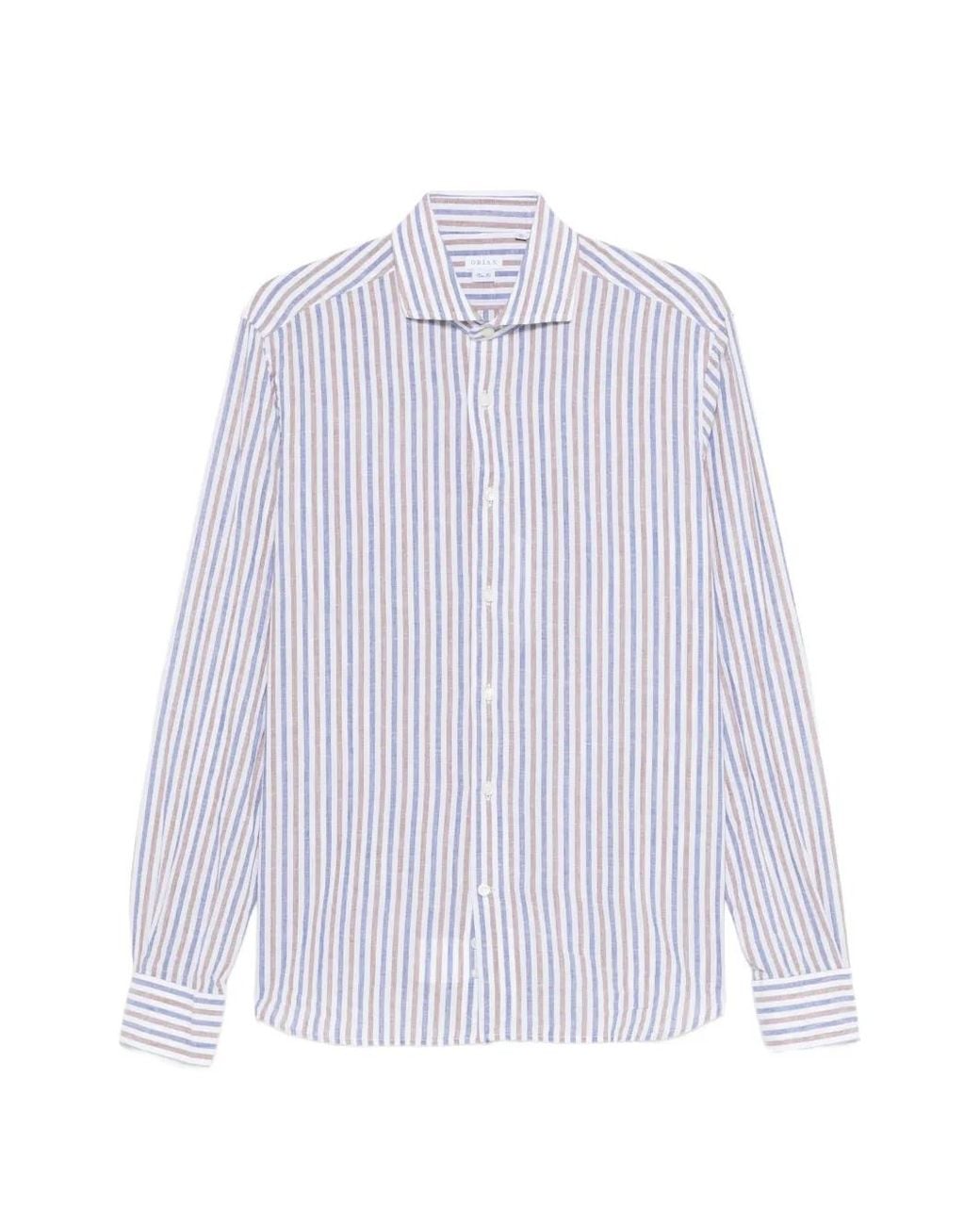 Orian White Chemise À Rayures for men