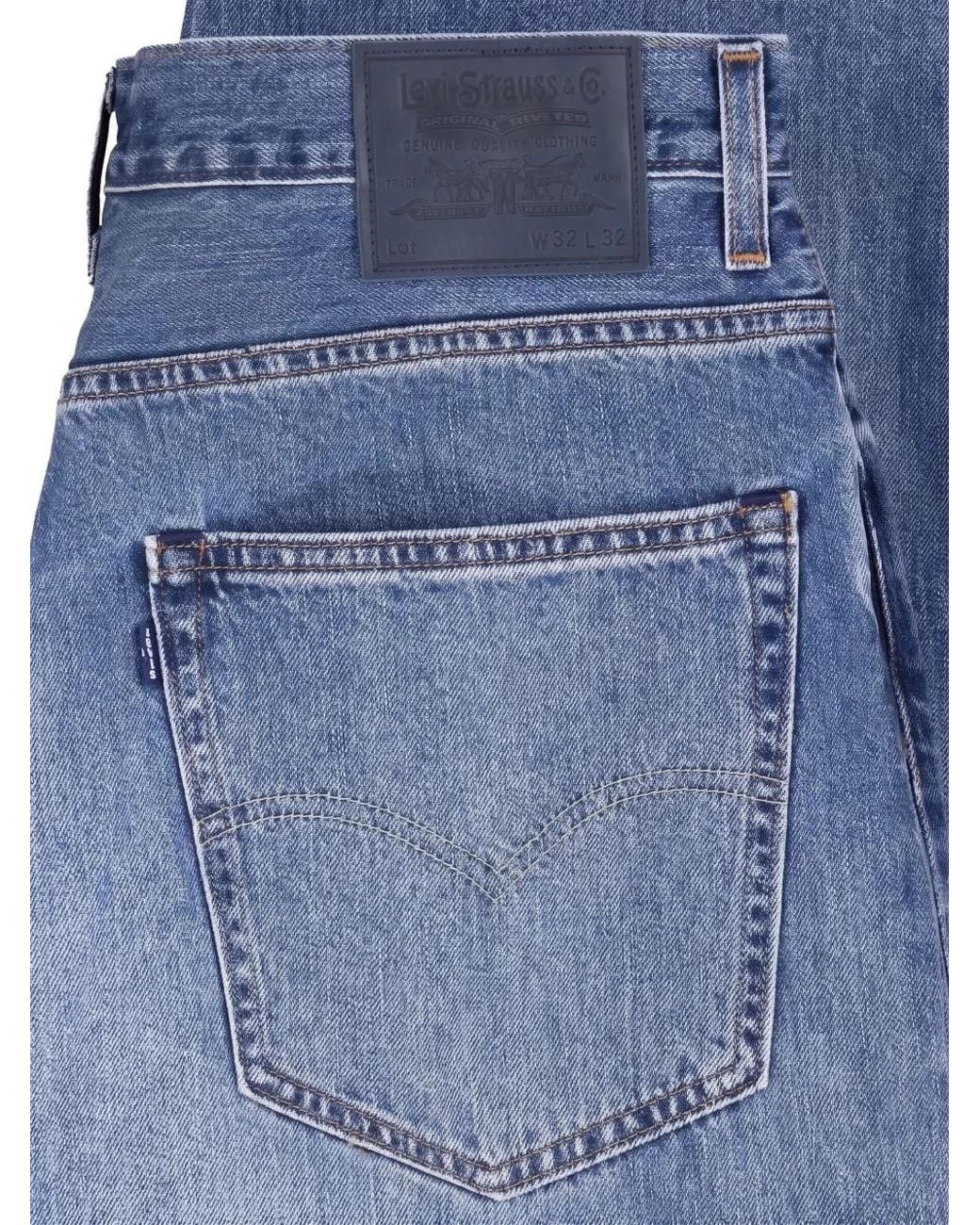 Levi's Blue Faded Straight-Leg Jeans for men