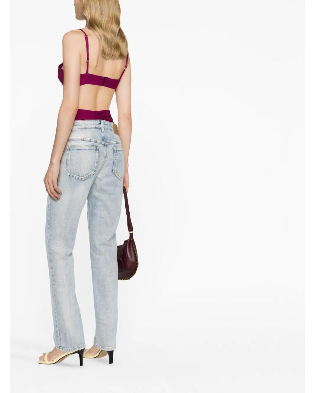 Isabel Marant Blue Laora Straight-Leg Jeans