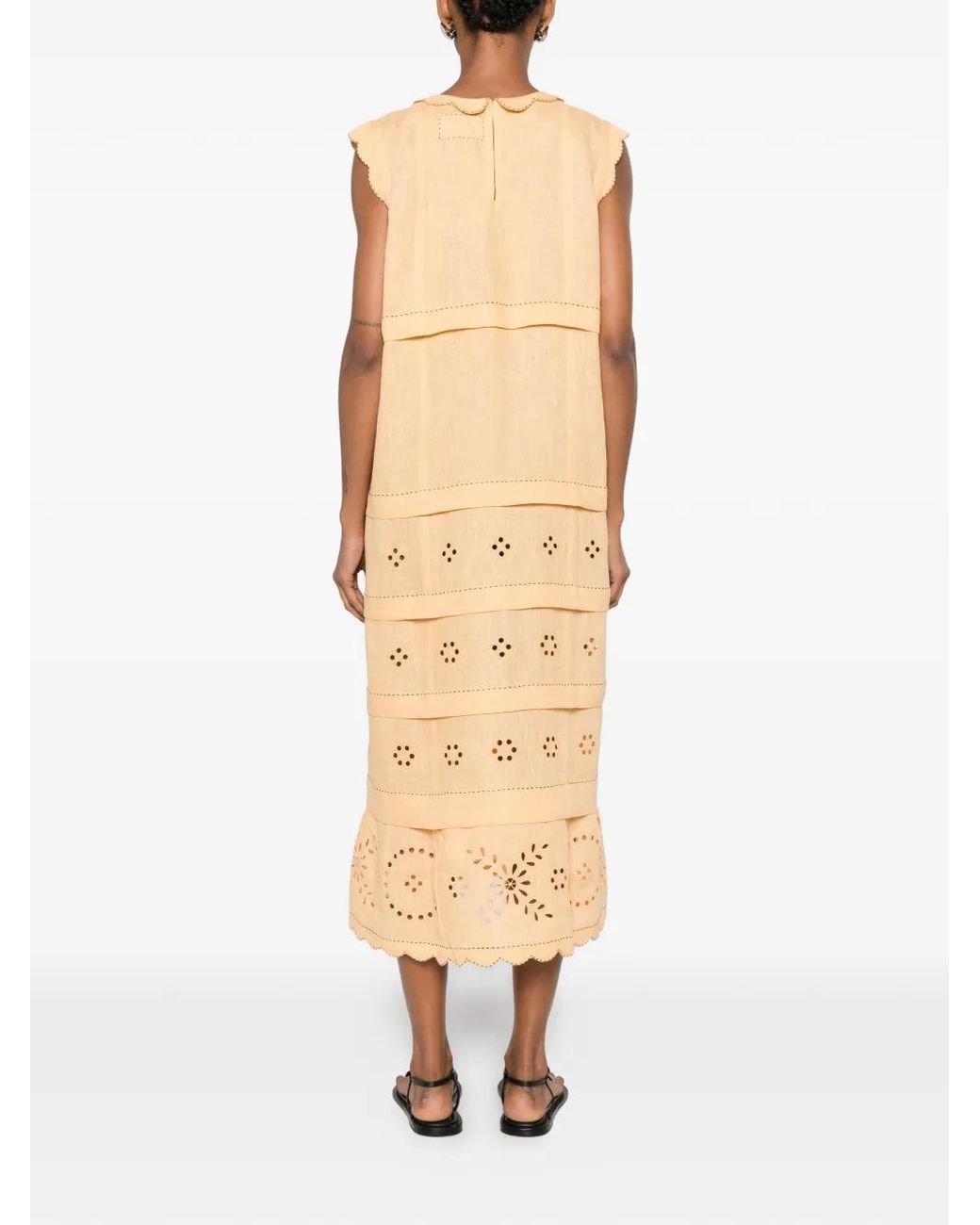 Vita Kin Natural Kiki Broderie Midi Dress