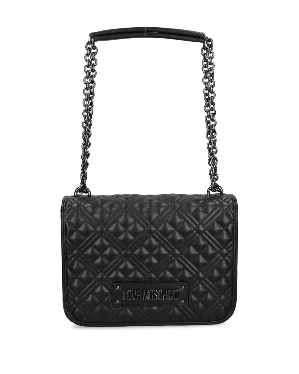 Love Moschino Black Quilted Crossbody Bag