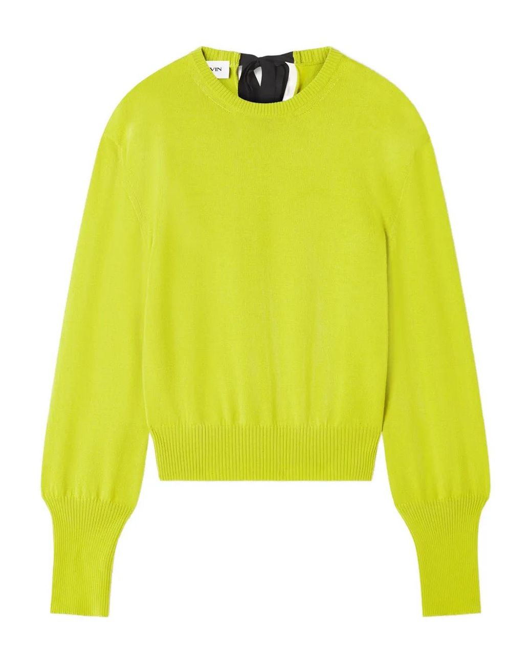Lanvin Yellow Gros Grain Detail Jumper
