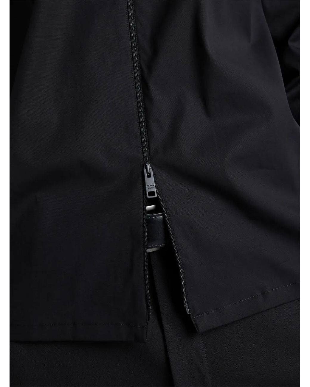 Prada Black Stretch Cotton Shirt for men