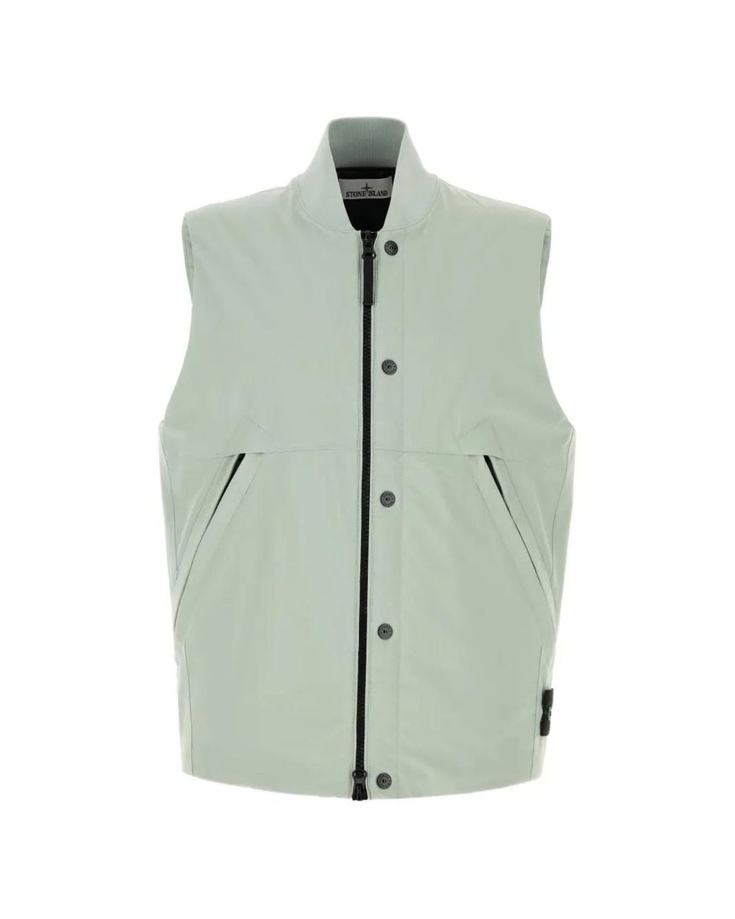 Stone Island Green Giubbotto Senza Maniche for men