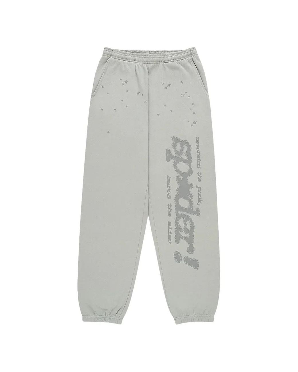 Sp5der White Tonal Sport Track Pants for men