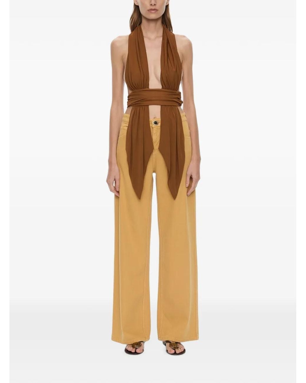 Christopher Esber Yellow Quartz Relaxed-Fit Jeans