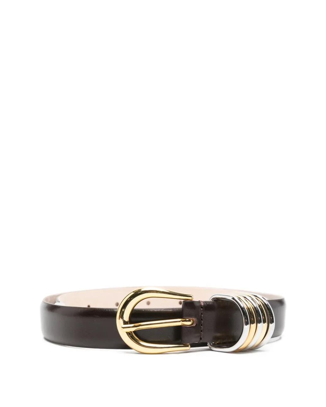 DEHANCHE White Hollyhock Buckle Belt