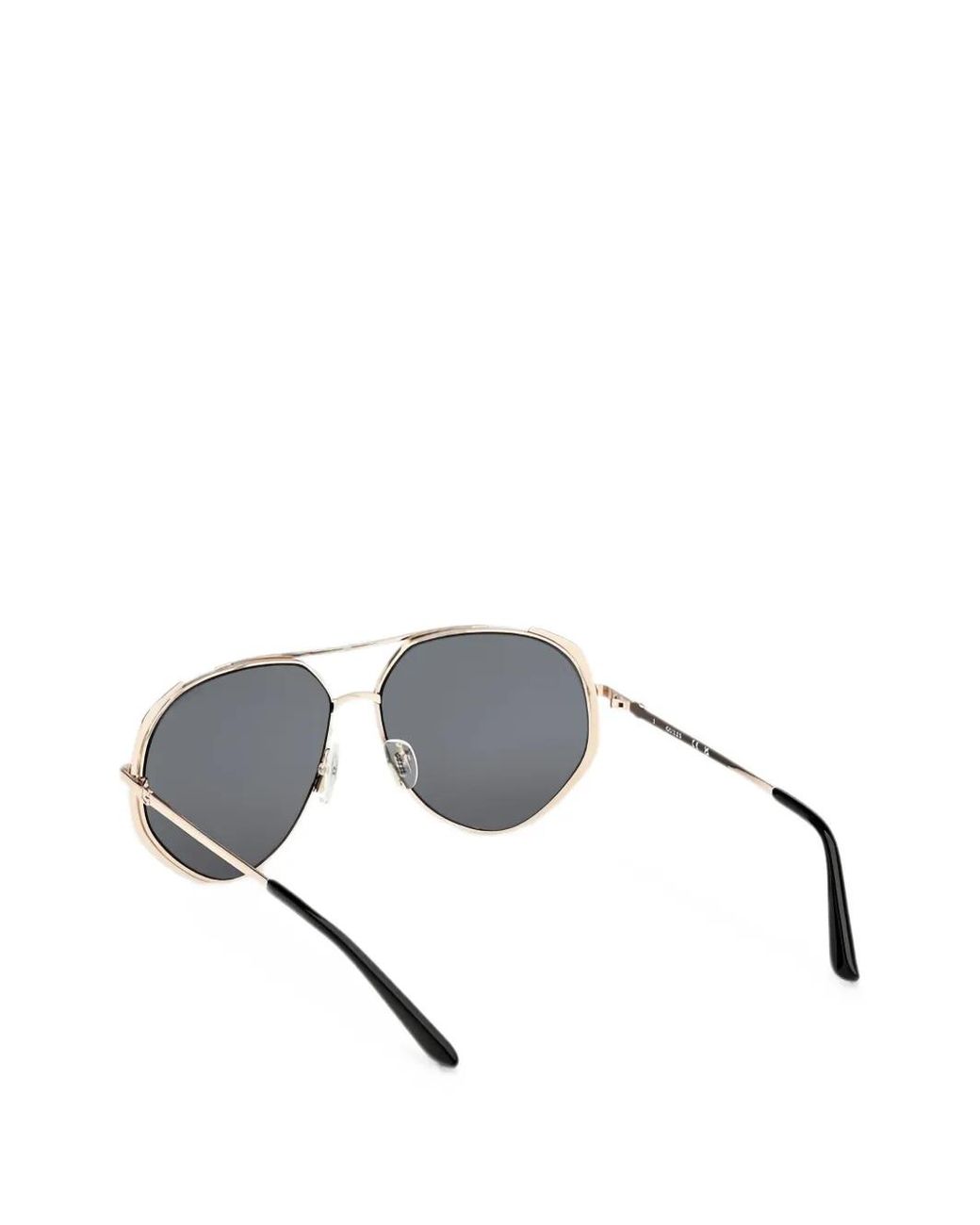 Guess Gray Pilot Full-Rim Sunglasses