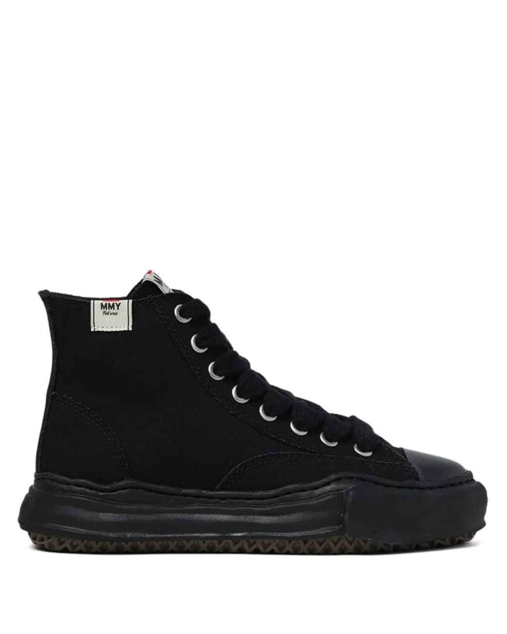 Maison Mihara Yasuhiro Black Peterson High-Top Canvas Sneakers
