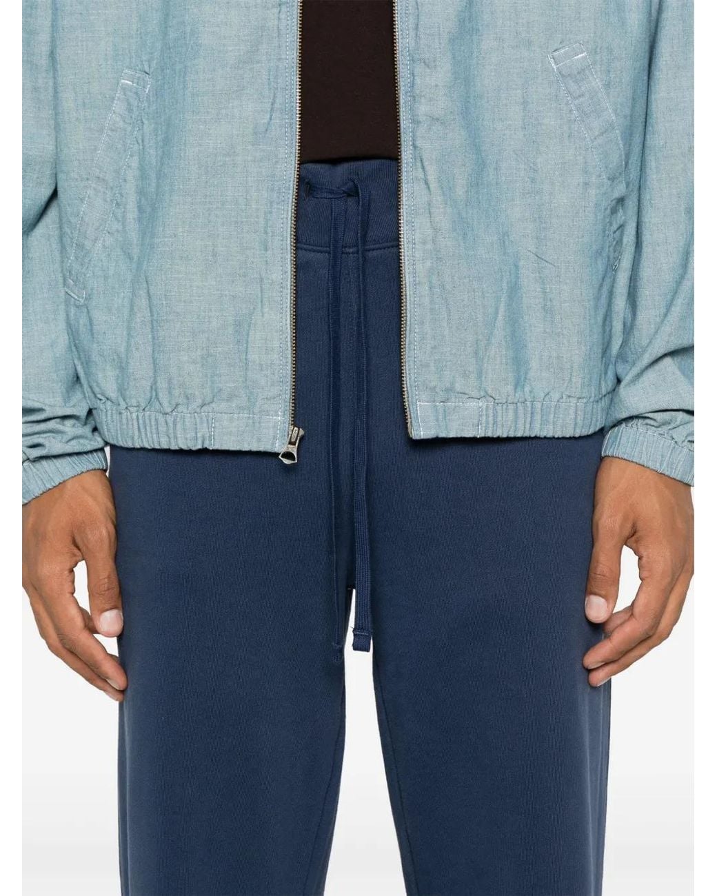 Polo Ralph Lauren Blue Polo Pony-Embroidered Track Trousers for men