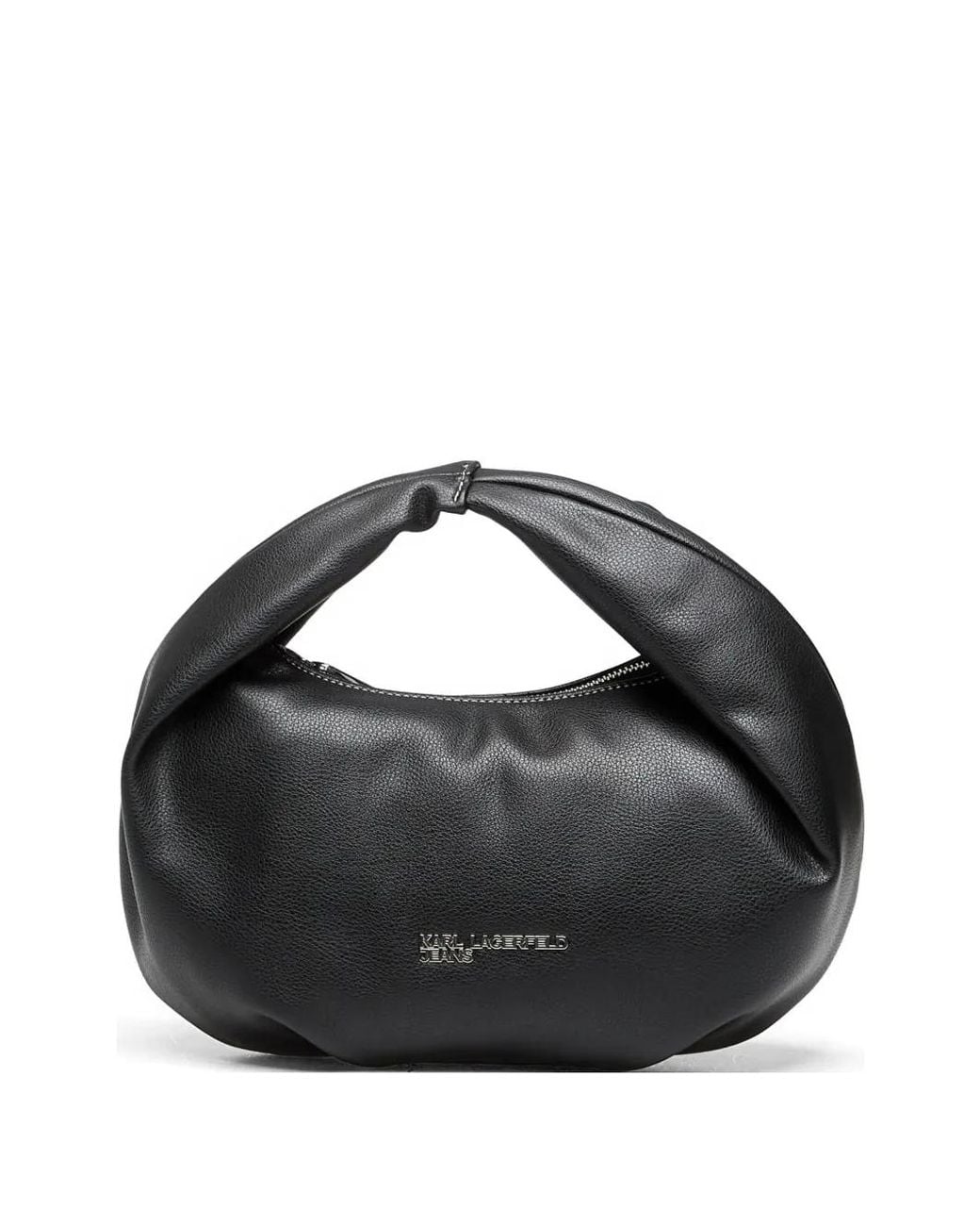 Karl Lagerfeld Black Logo-Detail Tote Bag