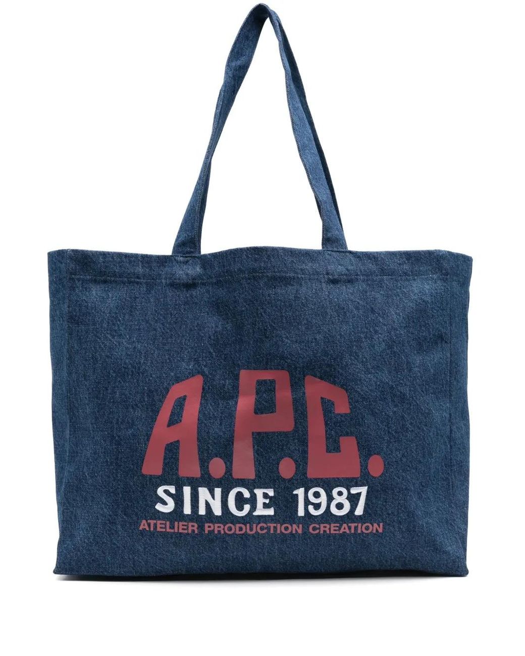 A P C Diane Carpenter Tote Bag In Blue Lyst a-p-c-diane-carpenter-tote-bag-in-blue-lyst