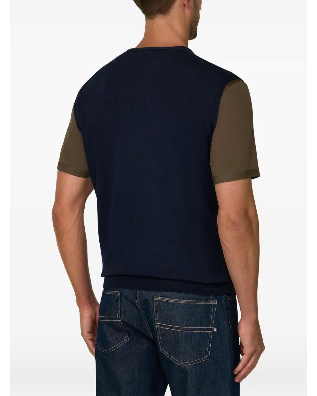 Boggi Blue Waistcoat for men