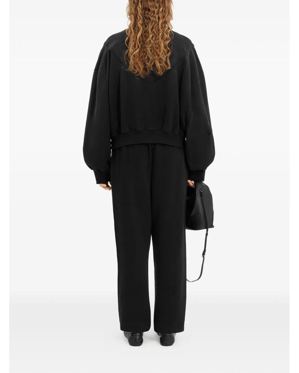 MM6 by Maison Margiela Black Zipped Hoodie
