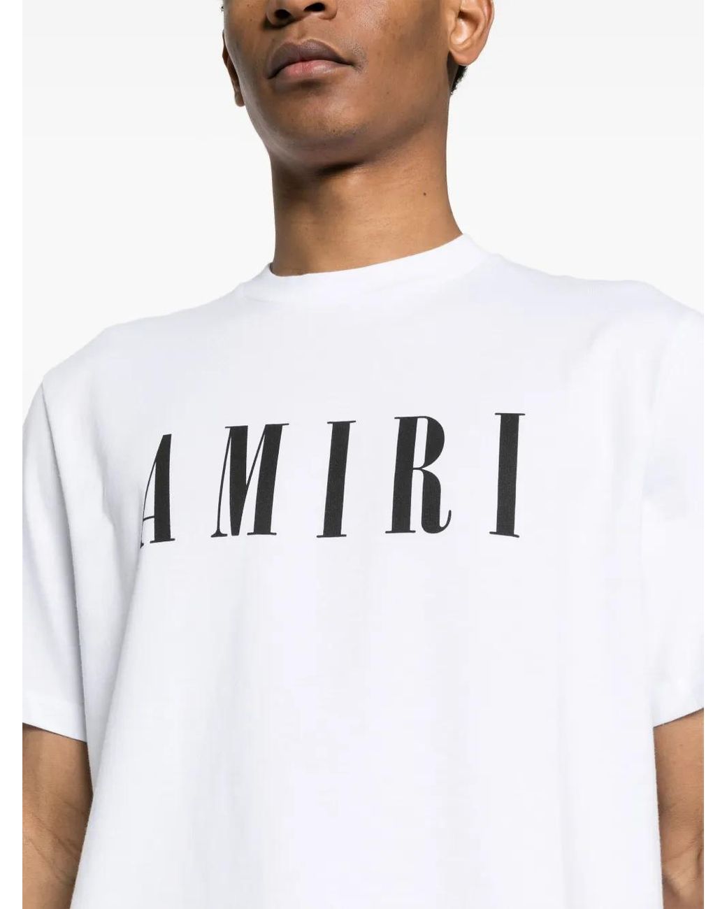 Amiri White T-Shirt With Logo for men