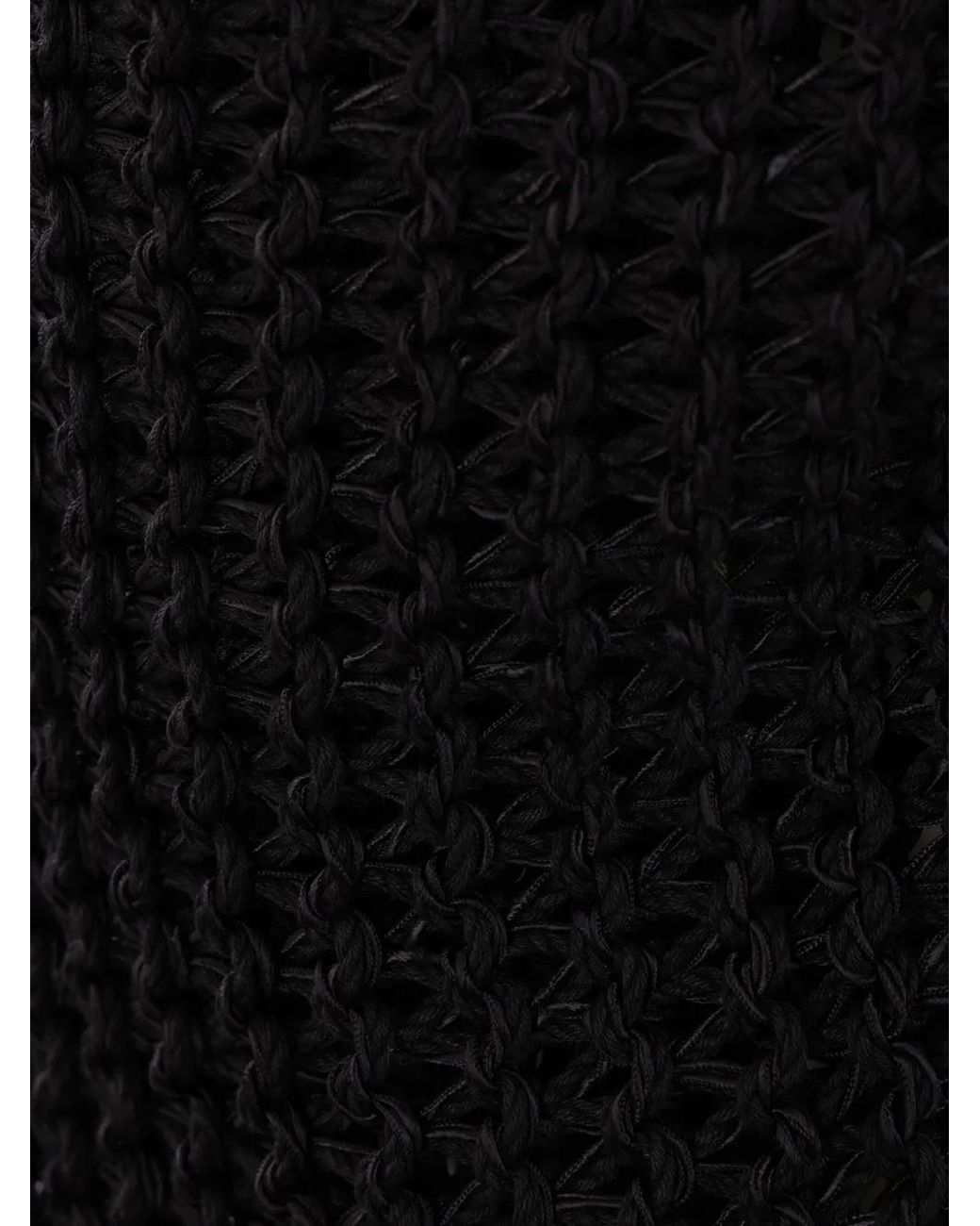 Quira Black Asymmetric Knitted Vest