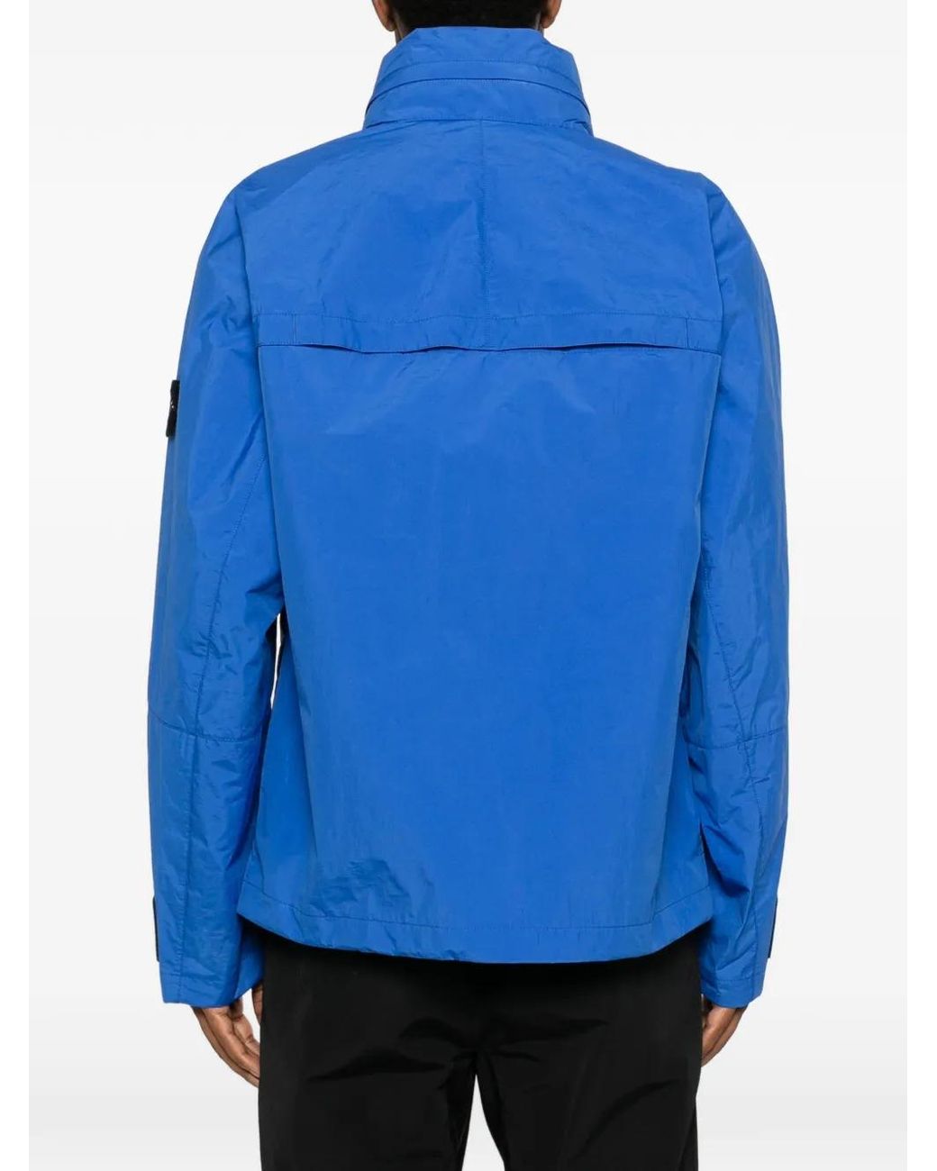 Veste Lamina Poly Ripstop À Fermeture Zippée Stone Island pour homme en coloris Blue