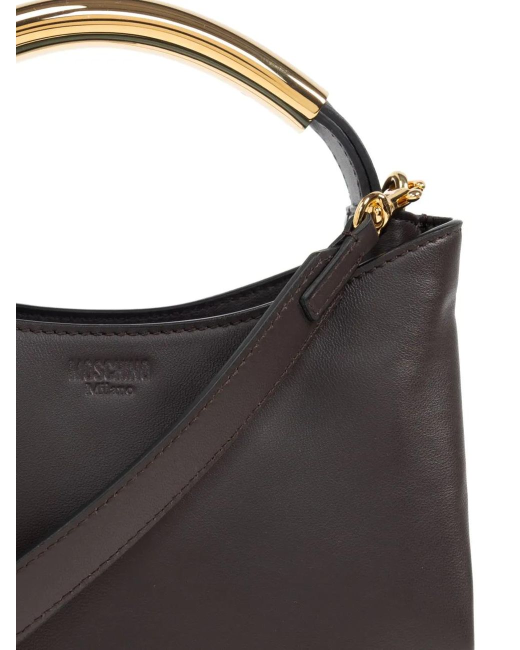 Moschino Black Leather Tote Bag