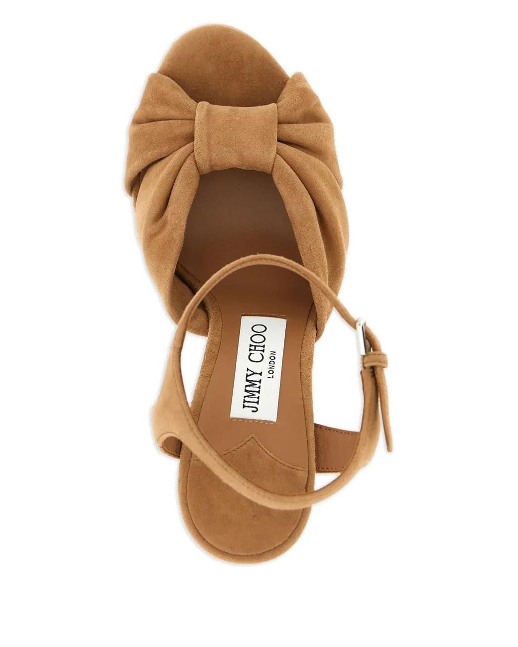 Jimmy Choo Brown Heloise Suede Sandals