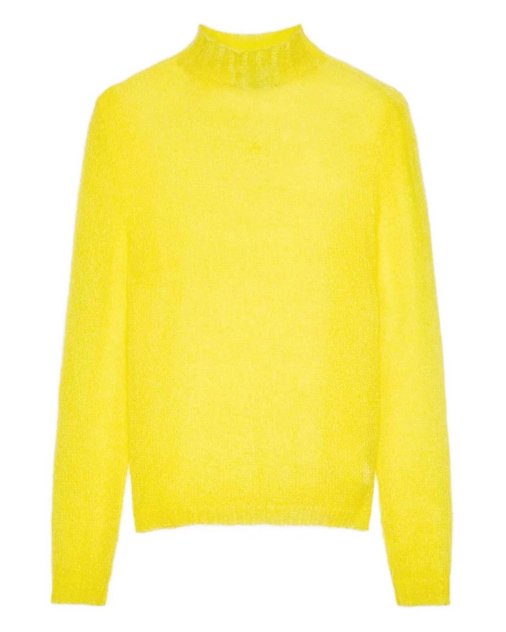 MSGM Yellow Long-Sleeve Sweater