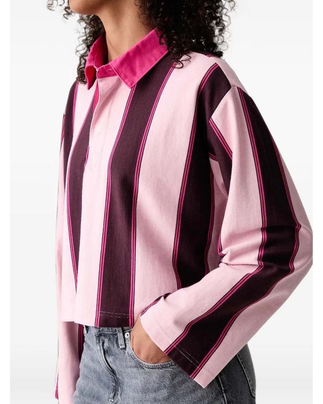 Vans Red Becky Rugby Polo Shirt