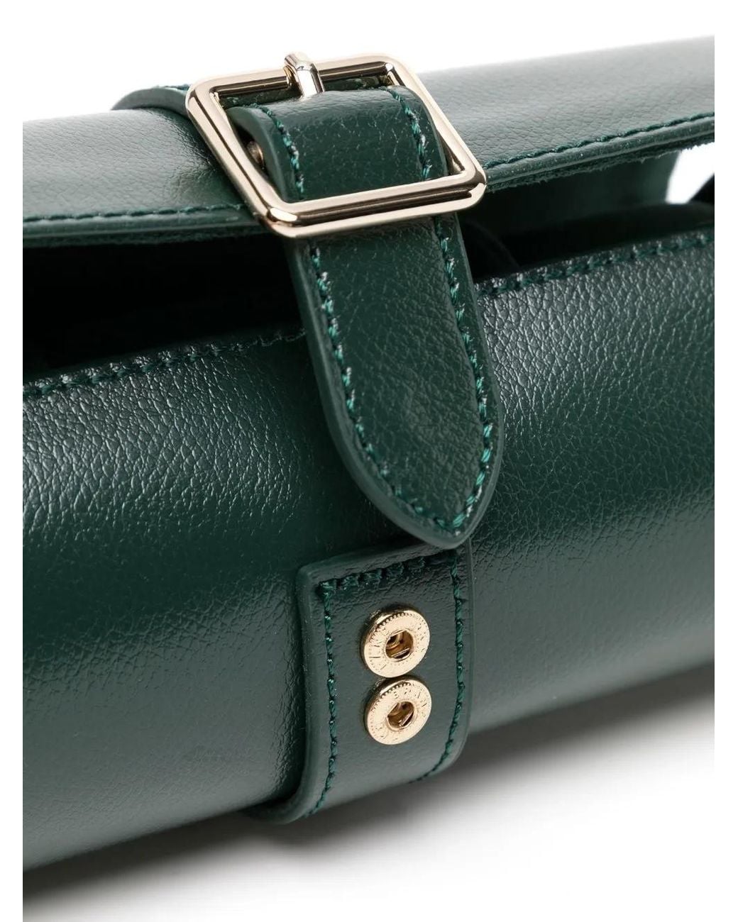 Wolf Green Crocodile-Embossed Watch Box for men