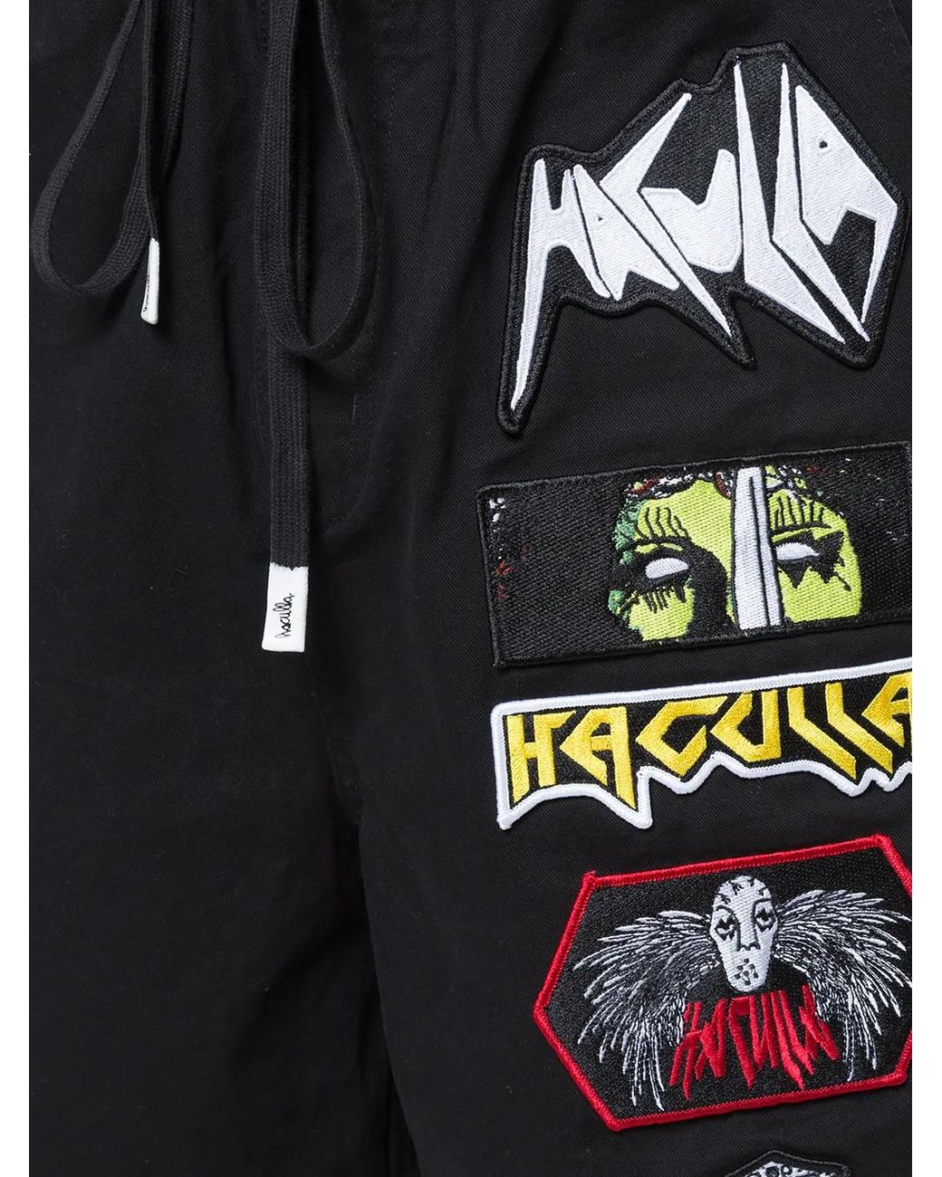 Haculla Black Mad Max Track Shorts for men
