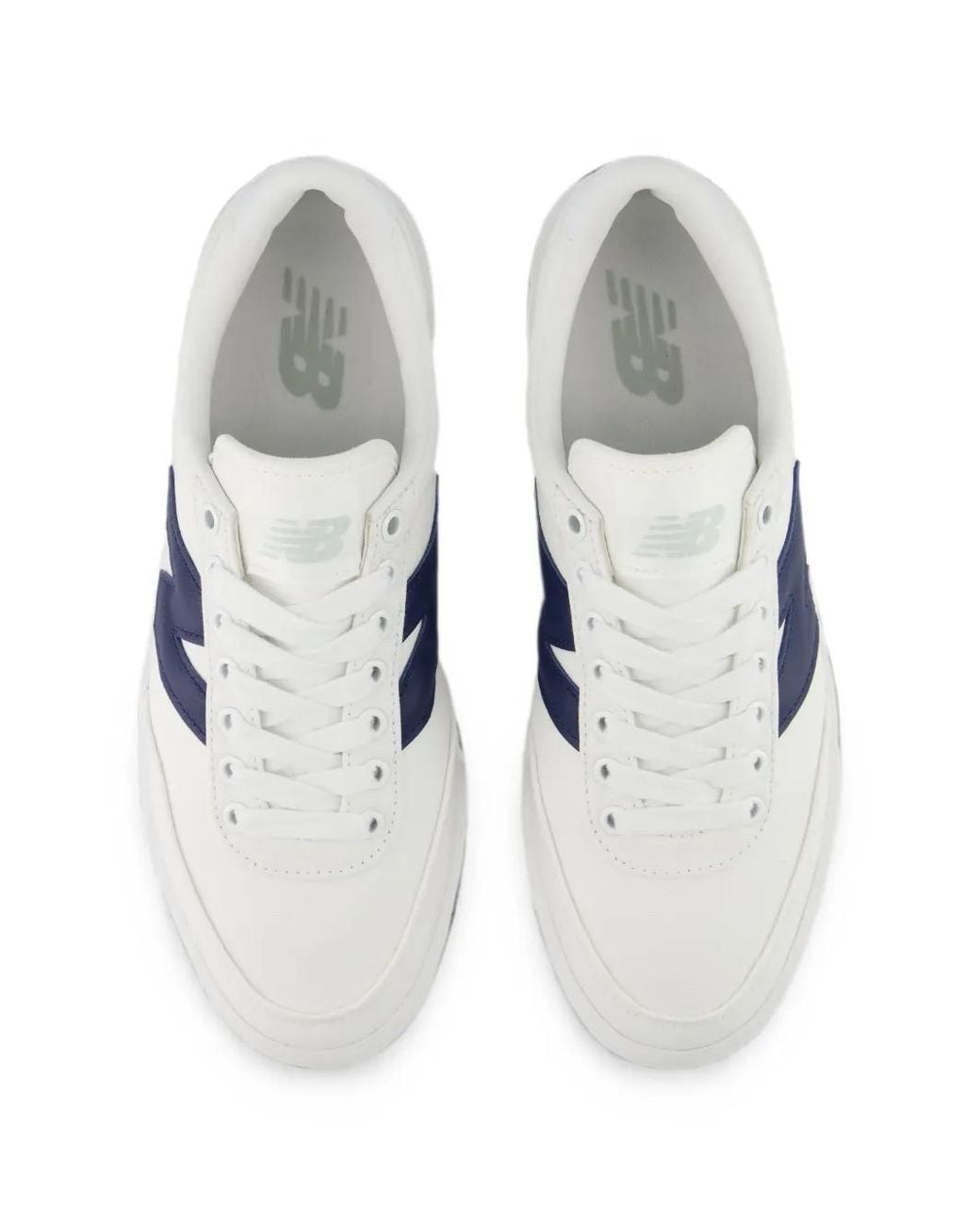 New Balance White Baskets 750 À Patch Logo